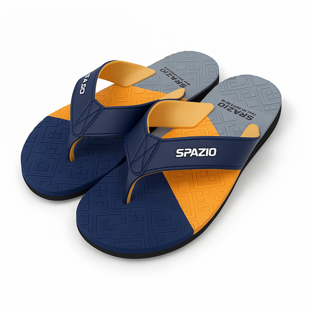 Sandal jepit pria spazio karet PVC santai model Classic sendal pria kekinian Terlaris bahan tahan ai