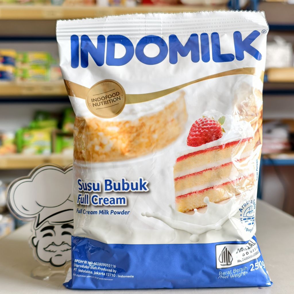 Susu Bubuk Indomilk 250Gr / Indomilk Susu Bubuk FullCream / Susu Indomilk Full Cream / Milk Powder I