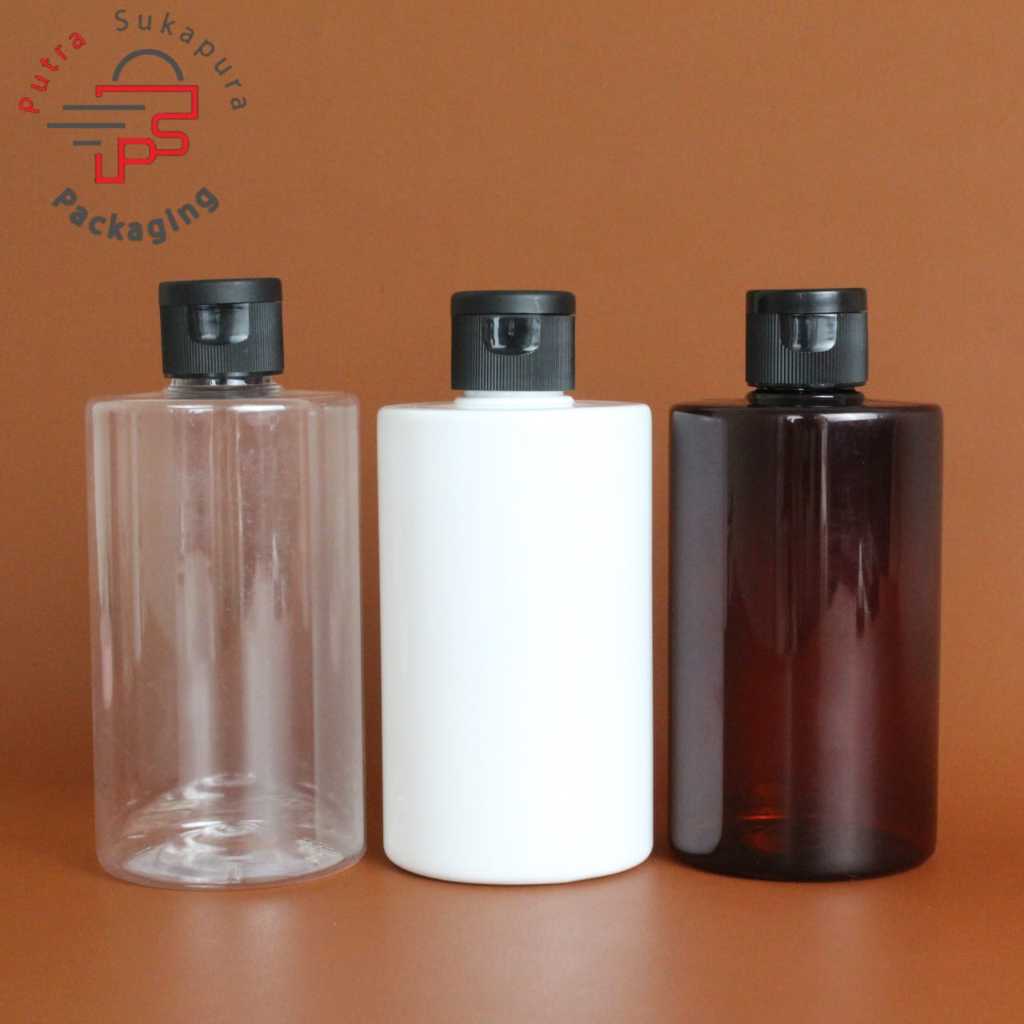 Botol fliptop 250ml rf / botol pliptop 250ml rf tutup fliptop neck 24 hitam