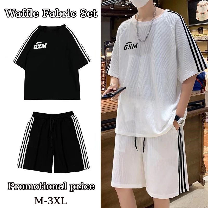 satu set pakaian pria set pakaian pria pakaian set baju setelan pria baju olahraga pria set set kaos