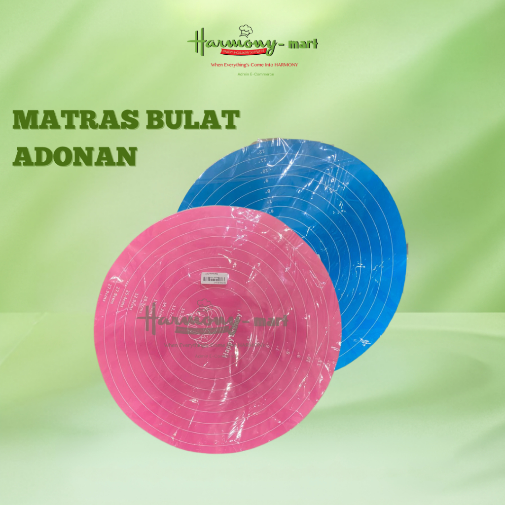 Alas Adonan /  Matras Bulat Adonan Silikon Anti Lengket / Tatakan– Diameter 30cm