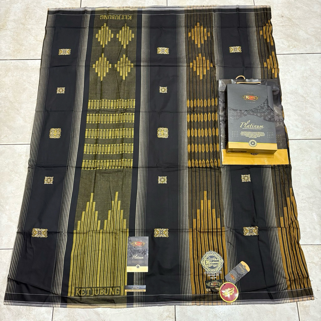 SARUNG KETJUBUNG PLATINUM GOLD JSD HITAM