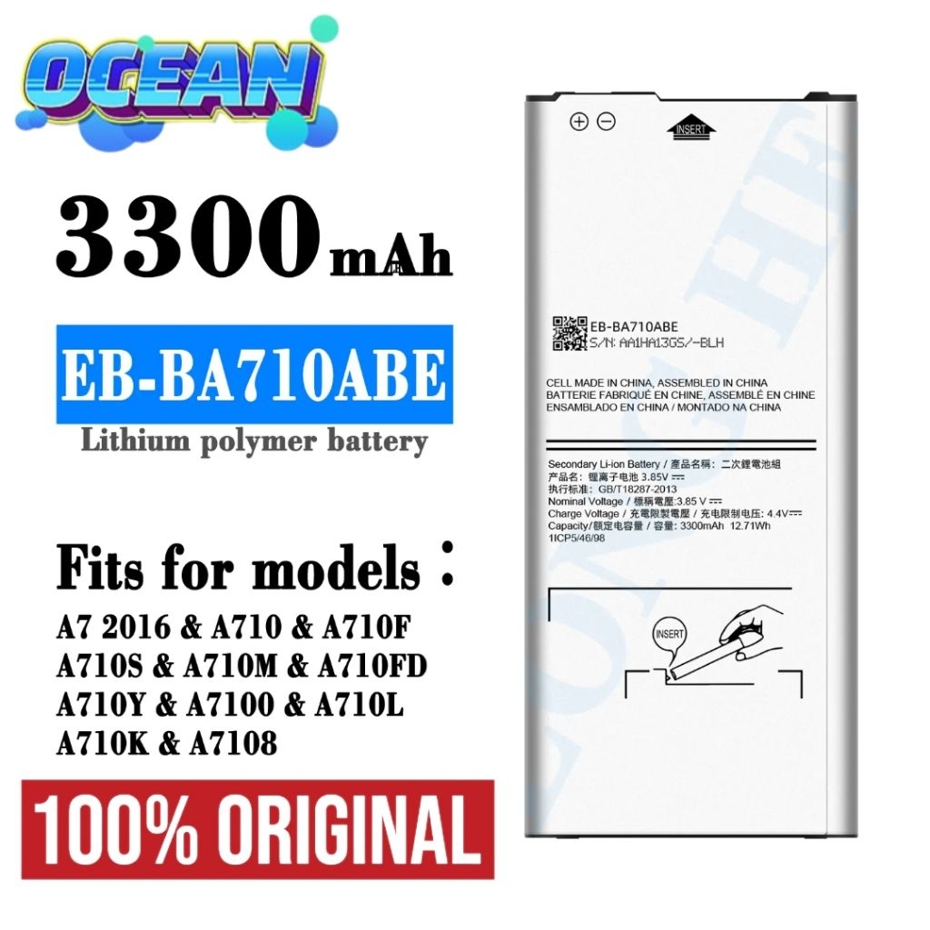 Baterai Samsung A7 2016 A710 A7-2016 EB-BA710ABE