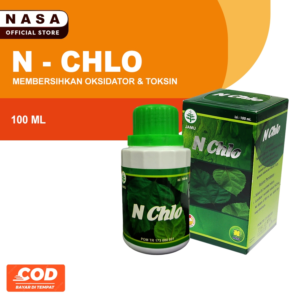 N'CHLO Nasa (Natural Chlorophyl) herbal Berhenti Meroko, Pembersih Racun Tubuh, Herbal Kanker