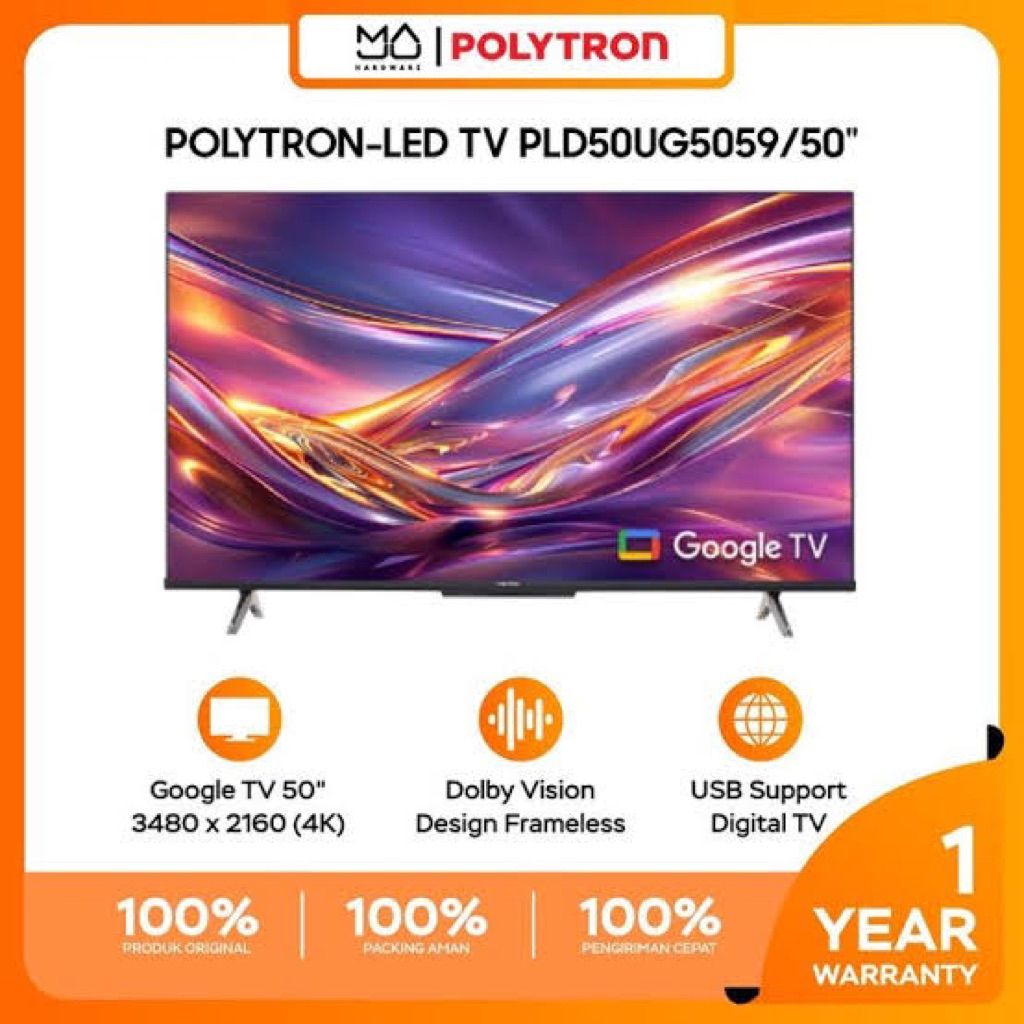 tv polytron 50 inchi