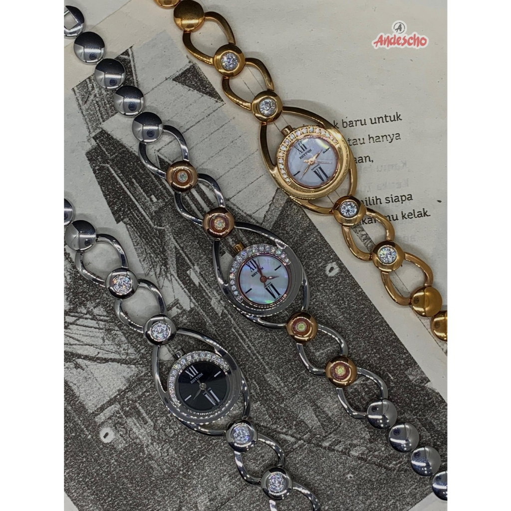 JAM TANGAN WANITA RHYTHM L1201S ORIGINAL GARANSI 1 TAHUN