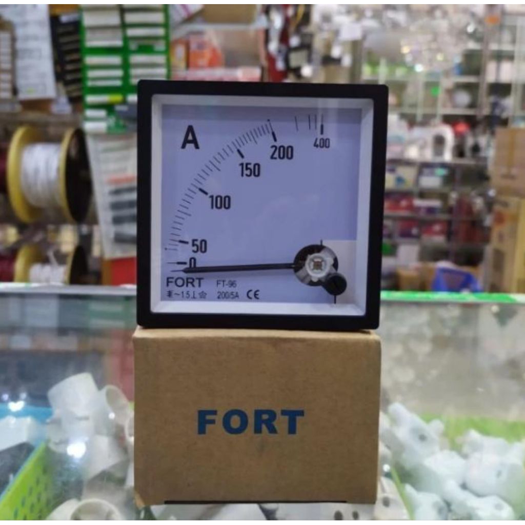 Fort Analog Amper Meter Via CT 300a/600a body 96x96