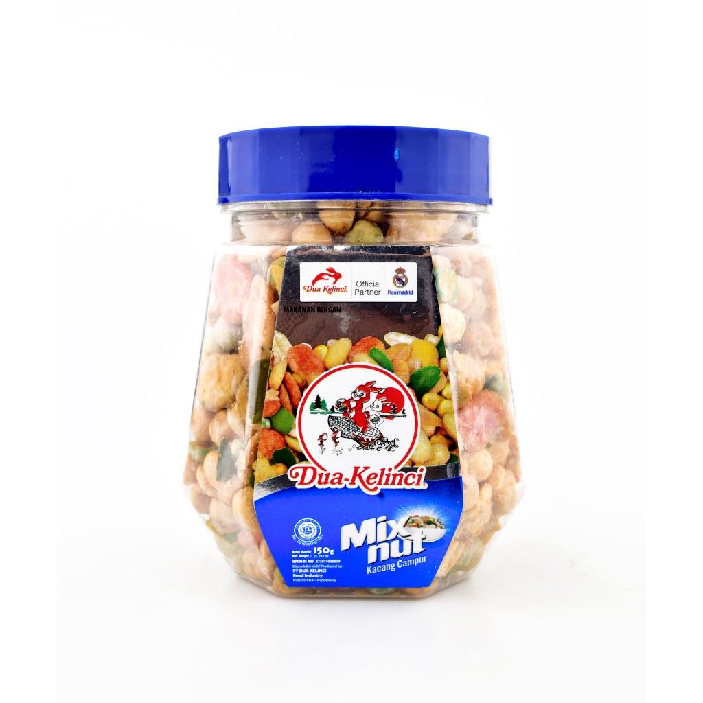 Kacang Campur DUA KELINCI 60 gr & 150 gr Toples Mixed Nuts
