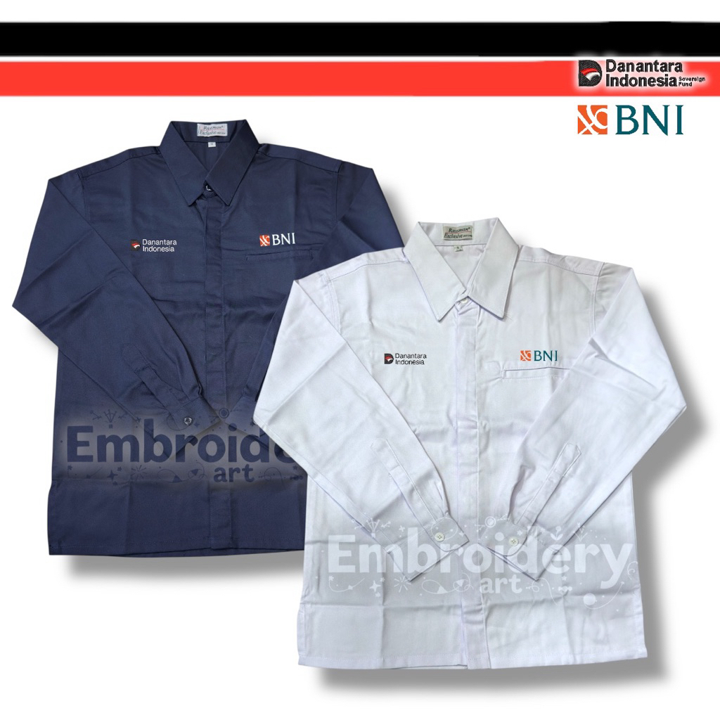 kemeja Seragam Danantara BNI • Pria / Wanita Full bordir