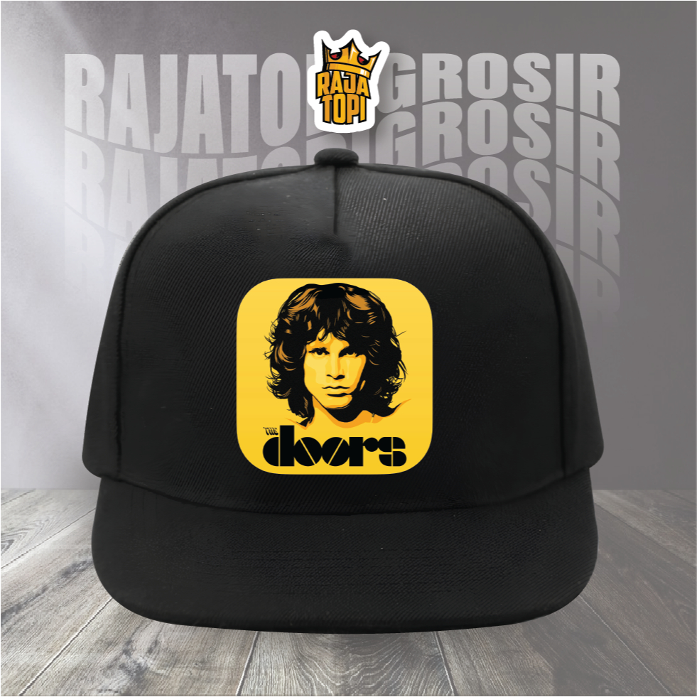 Topi Snapback Custom Logo Band Sablon Digital Kualitas Terjamin/ Rolling Stones/ The Doors/ The Who