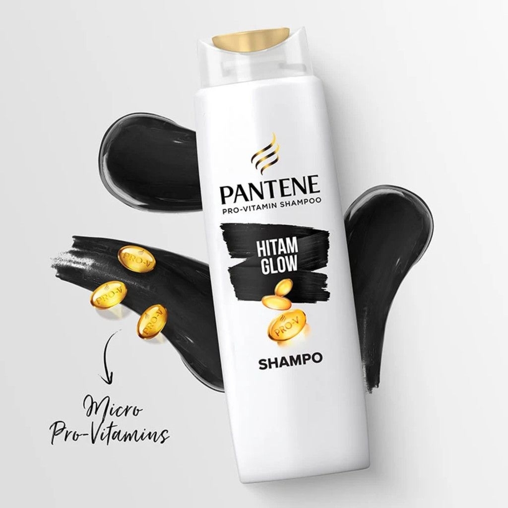 sampo pantene 290ml untuk rambut hitam glow