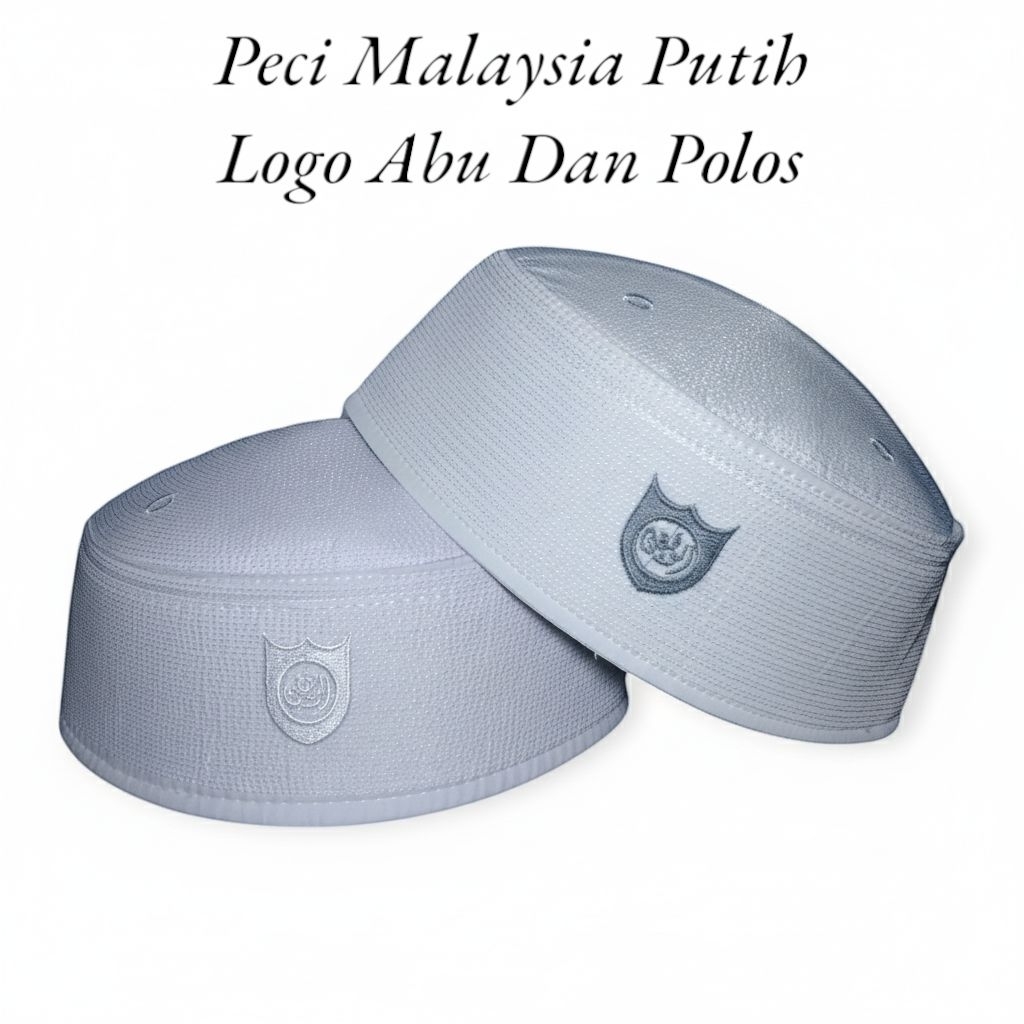 Peci Putih Kopiah Malaysia / Peci Kopiah Songkok Malaysia Spon / Peci Haji Pria