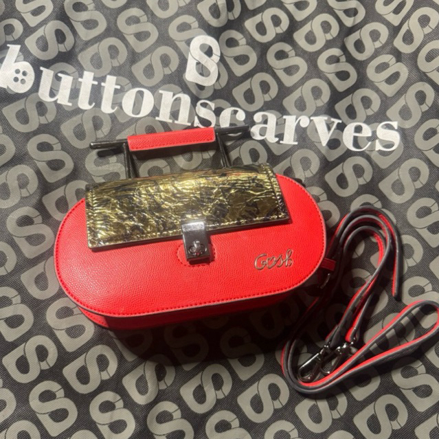 PRELOVED TAS GOSH BAG BEKAS GOOD CONDITION BUTTONSCARVES BALIKPAPAN BLACK BS