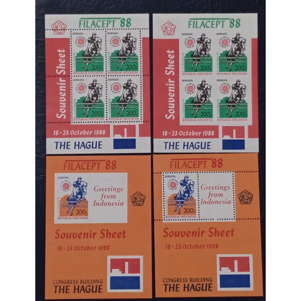 Prangko souvenir sheet FILACEPT 1988 Lengkap