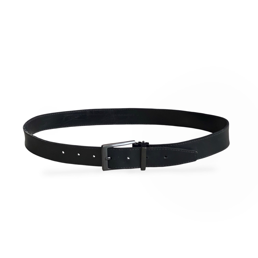 Burberry leather belt black made in italy ikat pinggang sabuk