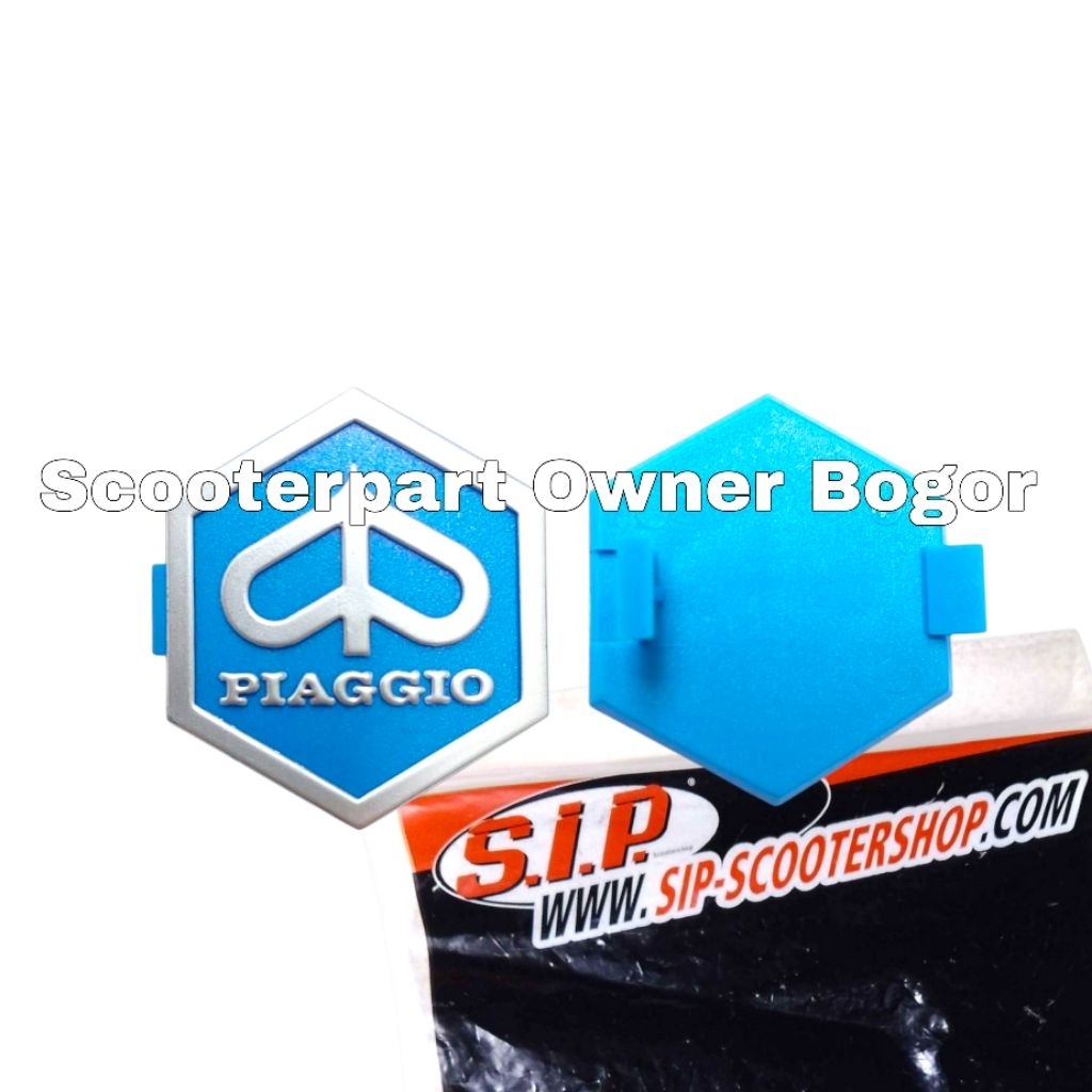 Emblem Chung Piaggio Hidung Dasi SIP Original Vespa Excel Corsa PK Spartan