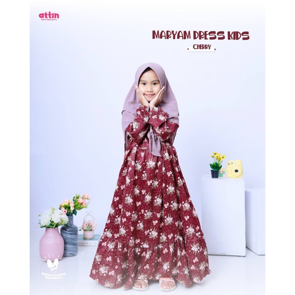 MARYAM DRESS KIDS/GAMIS ANAK BY ATTIN