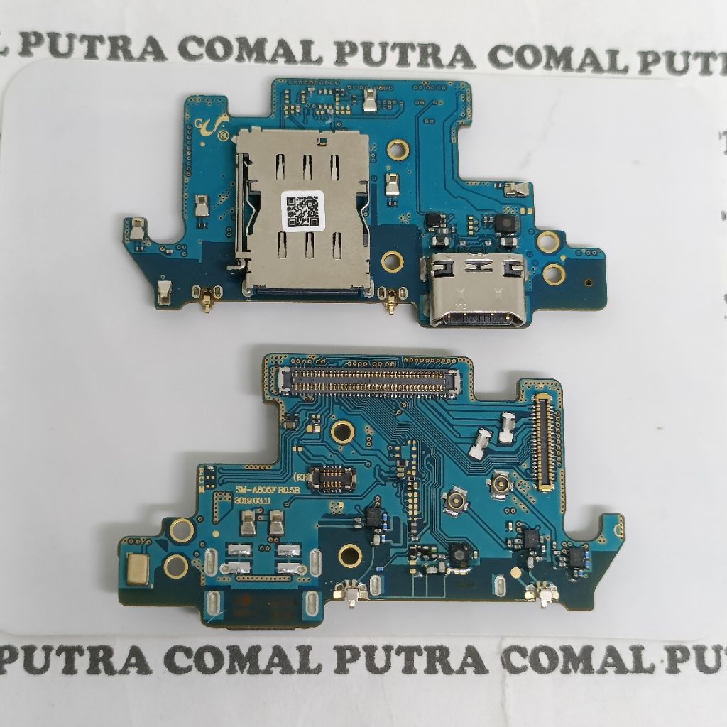 SAMSUNG GALAXY A80 ORIGINAL PAPAN BOARD PCB FLEXIBLE FLEXIBEL PCB KONEKTOR CONEKTOR SIM MIC MIK PORT