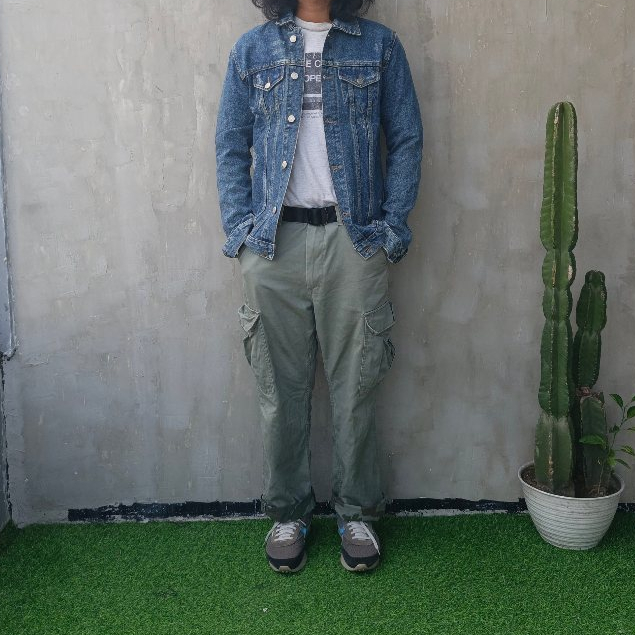 JACKET JEANS DENIM WHITE LINE