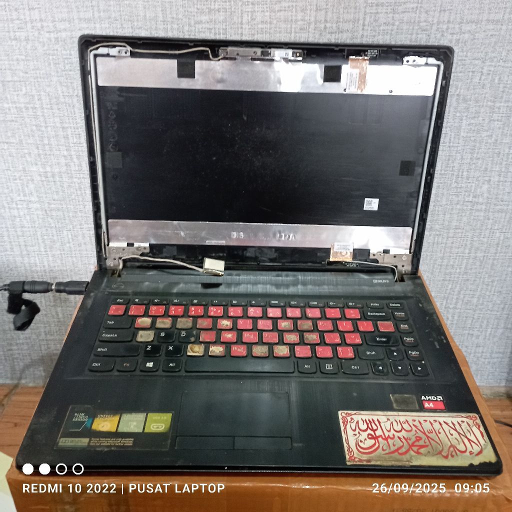 Moderbort Laptop Lenovo G40-45 80E1 Prosesor AMD A4 Ram2gb HDD500 Mesin Normal tested Casing kokoh g