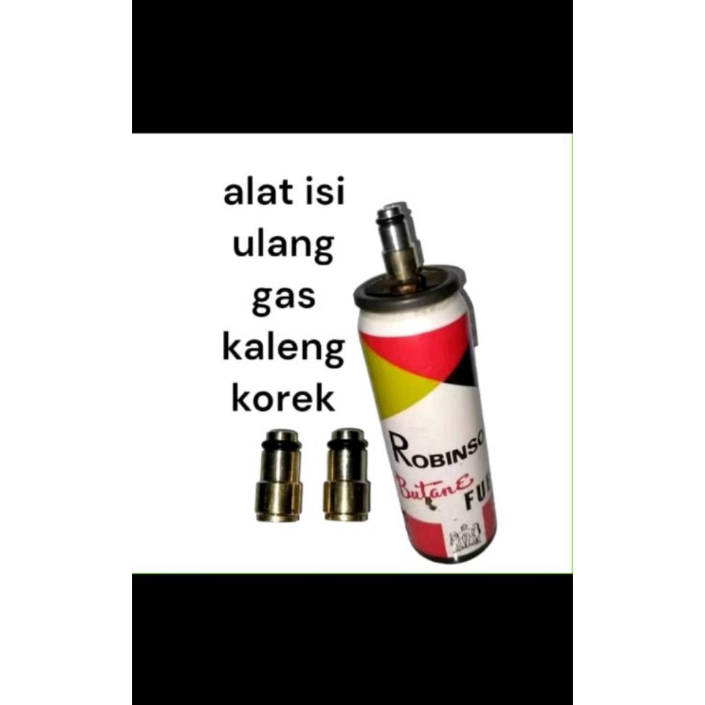 Alat isi ulang gas refil Portabel Refill gas kaleng porteblel simpel Nepel isi ulang gas