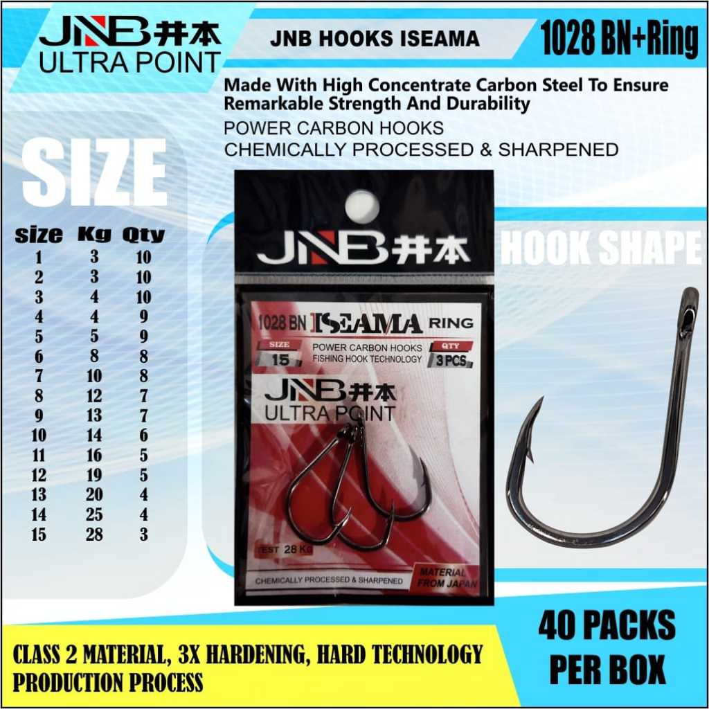 (MATA PANCING KUAT DAN MURAH) HOOK JNB ISEAMA 1028 BN SIZE 1 – 15