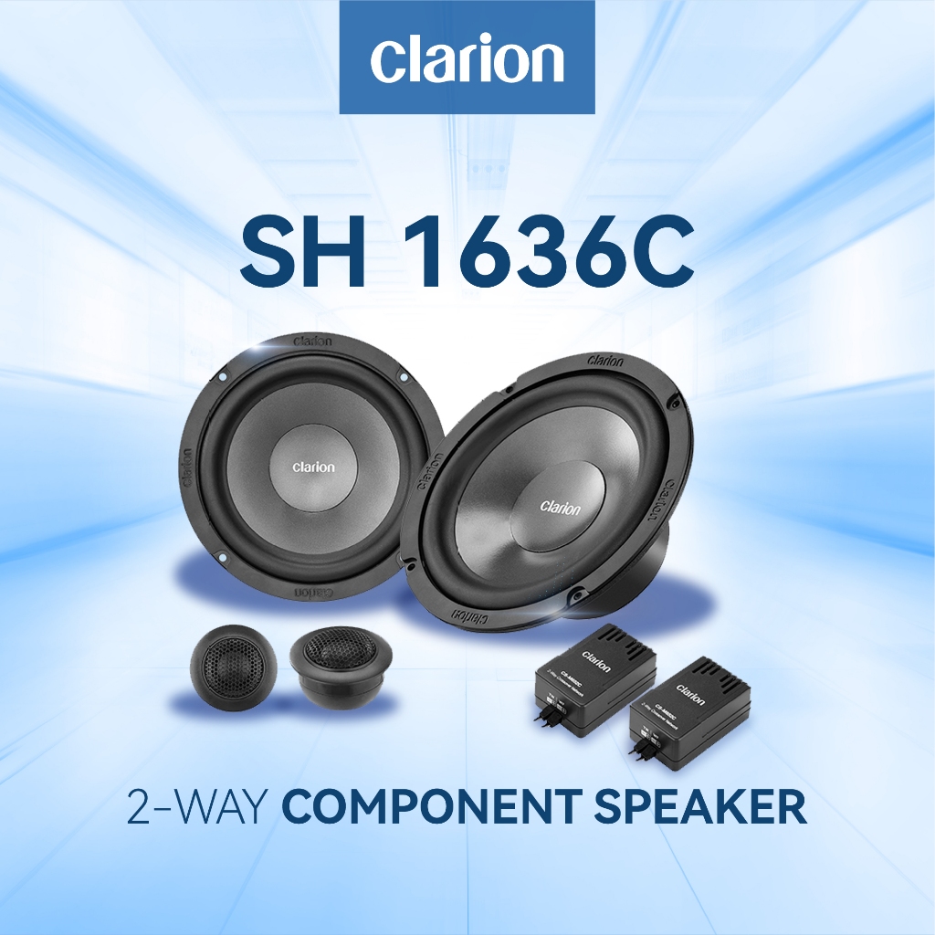 Clarion Speaker T 1636C Speaker Split Component Speaker 6,5 Inch, 200 W