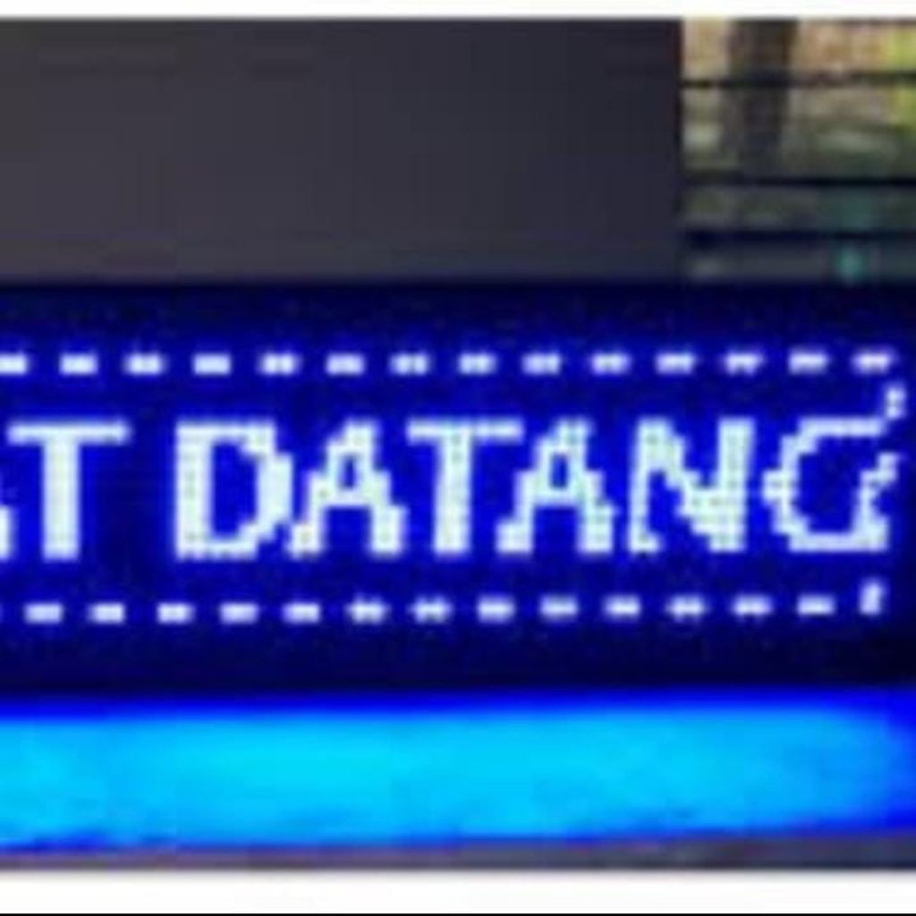 Panel P10 Running Text Biru SMD outdoor