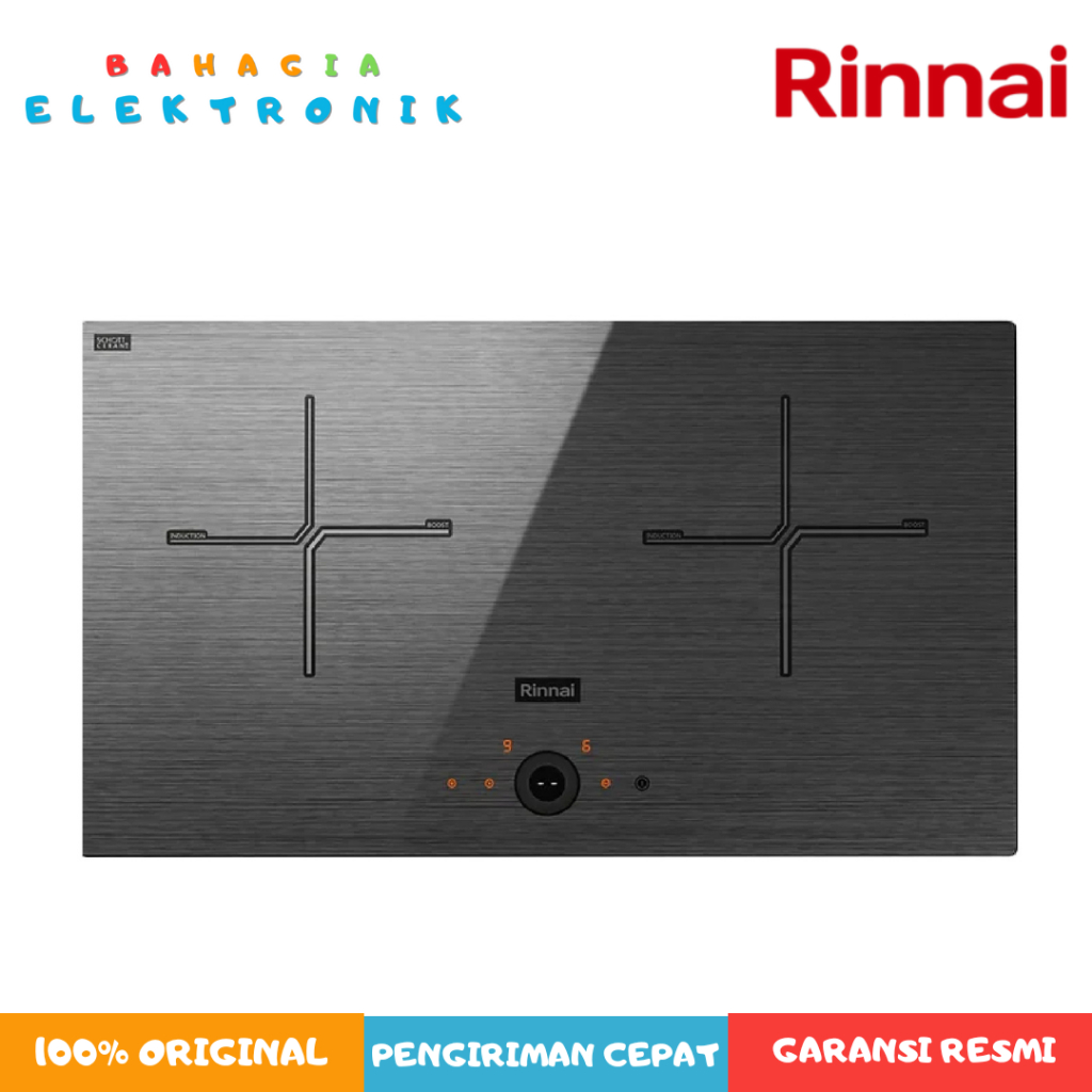 Rinnai RB 7032 H-CFG kompor tanam listrik induksi 2 tungku