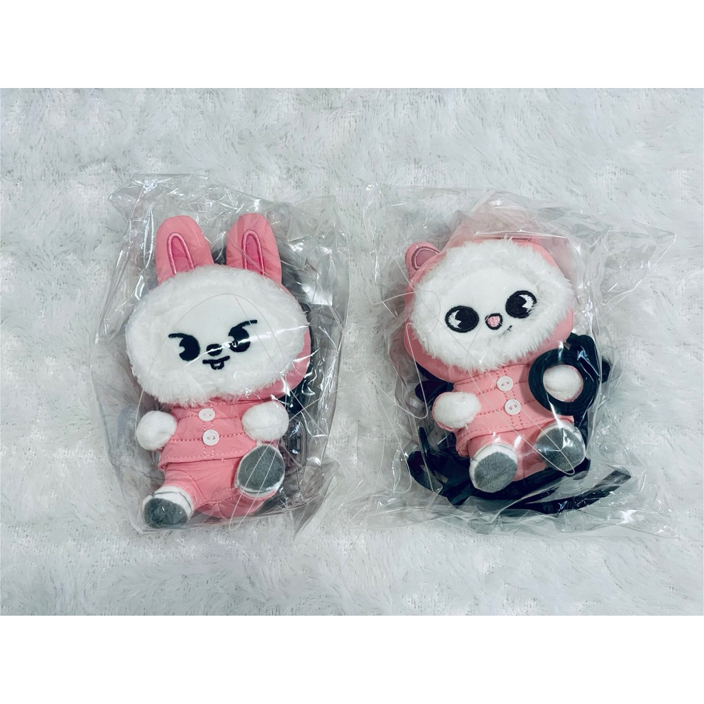 [READY STOCK] Stray Kids Skzoo Plushie Phone Holder Official (Leebit / Jiniret)