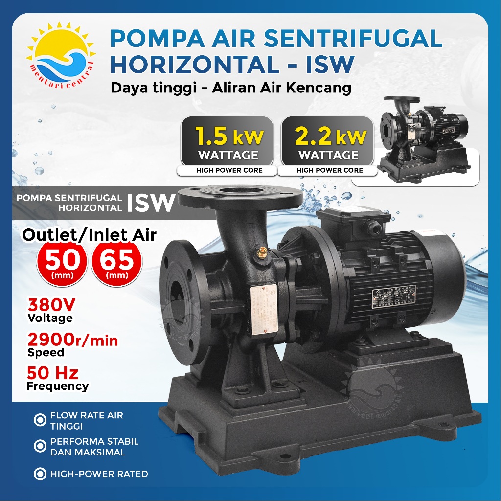POMPA AIR SENTRIFUGAL IRIGASI // CENTRIFUGAL PUMP / POMPA SAWAH 2 INCH 2.5 INCH (3 PHASE)