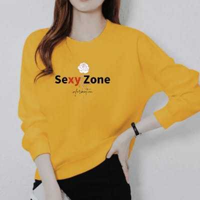 KAOS ATASAN WANITA LENGAN PANJANG DEWASA TRENDY MOTIF SEXY ZONE