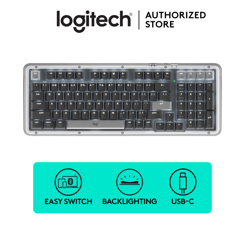 Logitech Alto Keys K98M Keyboard Mechanical Wireless, Keyboard yang Dapat Dikustomisasi dengan