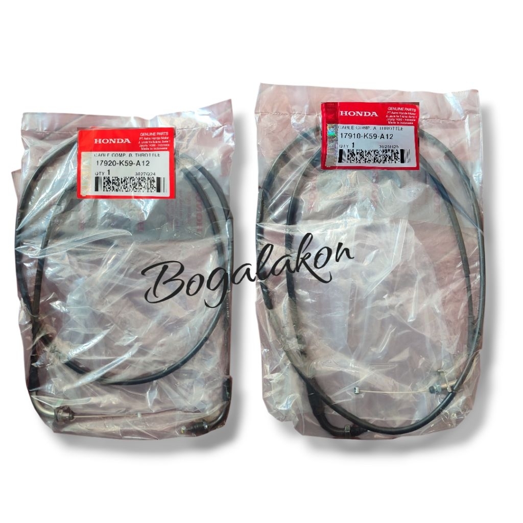 Kabel gas a dan b vario 125 vario 150 led old original ahm