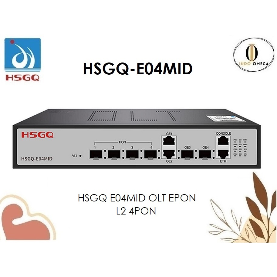 HSGQ E04MID EPON OLT E04MID L2 4 PON Port
