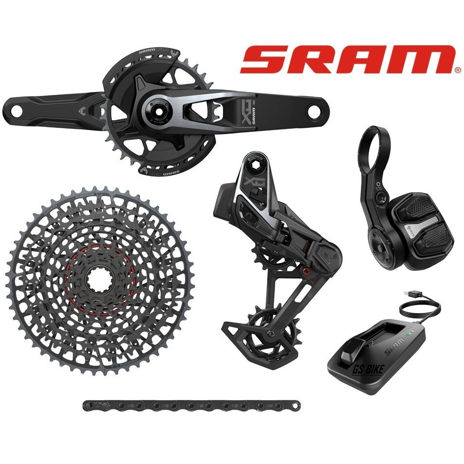 SRAM X0 EAGLE T-TYPE AXS TRANSMISSION 1x12-Speed Wireless Groupset GS Sepeda MTB V2 XO