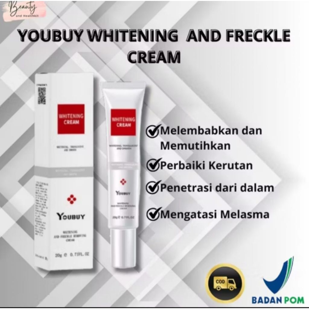 YouBUYWhiteningCream20grkayaakankandunganNiacinamidewhitening&antifreckle, teksturlembut&halus, ring