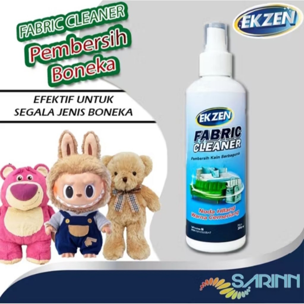 Ekzen Fabric Cleaner 200ml – Pembersih Boneka (Labubu, Lotso, dll), Sofa, Karpet, Kasur, Springbed &
