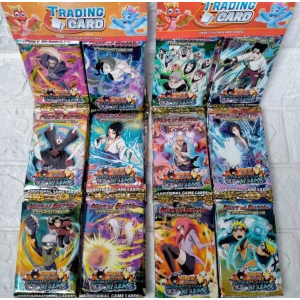 12 Sachet Kartu Foil Naruto Shippuden Tranding Card Game