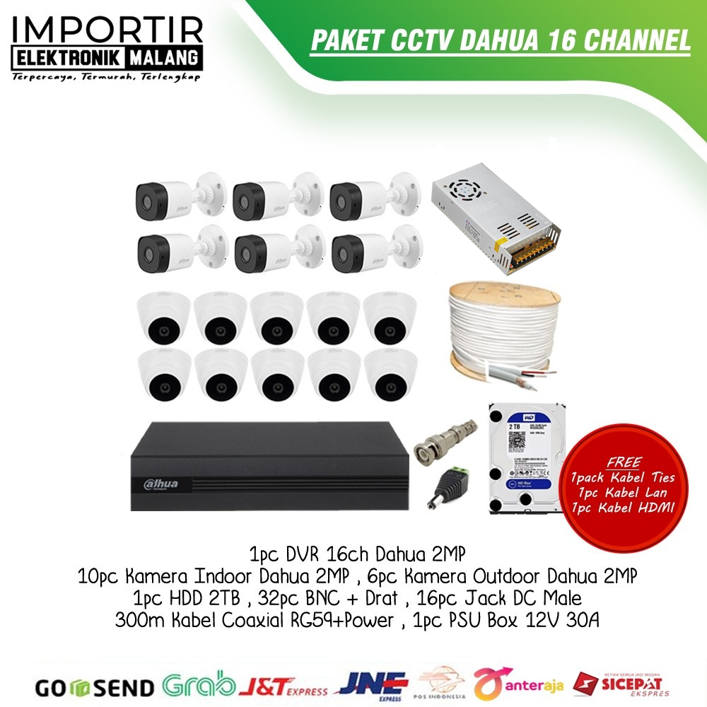 Paket CCTV 16ch DAHUA