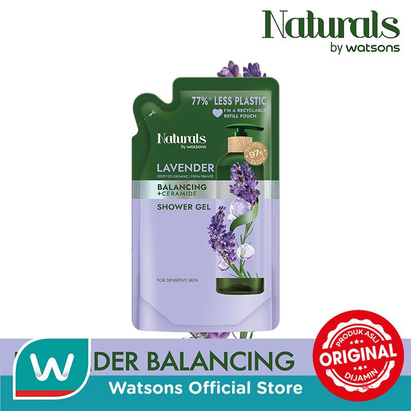 Naturals by Watsons Lavender Balancing Shower Gel Refill 450ml
