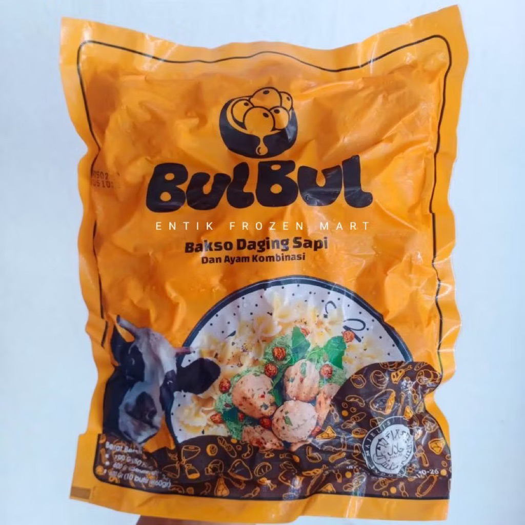 BULBUL Bakso Urat Daging kombinasi 600gr / Bakso serbaguna / bakso kombinasi frozen