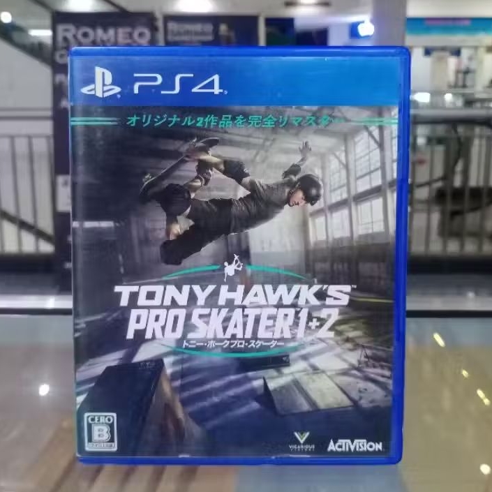 BD PS4 Tony Hawk's Pro Skater 1 + 2 Game CD Kaset Bluray DVD Tony Hawks Pro Skater 1+2 Playstation 4