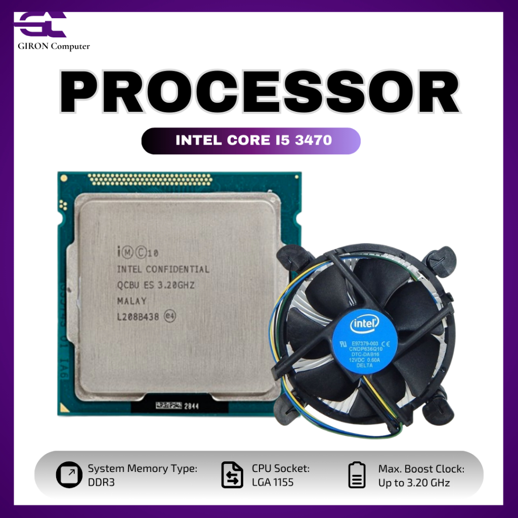 Prosesor Intel Core I5 3470