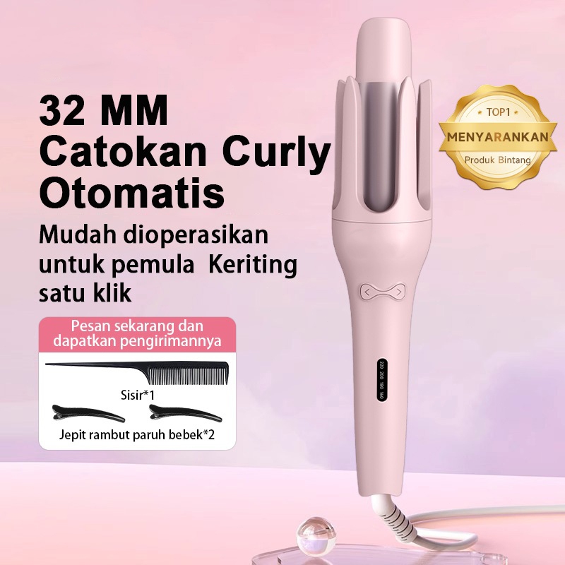 Hair Curly Styler 32mm Catokan Curly Otomatis Ceramics Curly Catokan Keriting Keramik Otomatis Libra