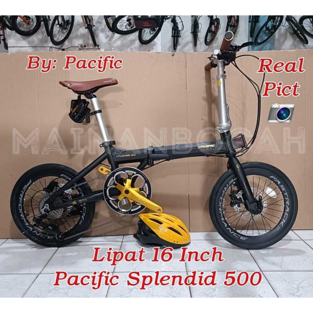 TERMURAH Sepeda Lipat 16 Inch Splendid 500 Pacific Alloy Lipat 16 Inch Splendid Pacific TERBARU