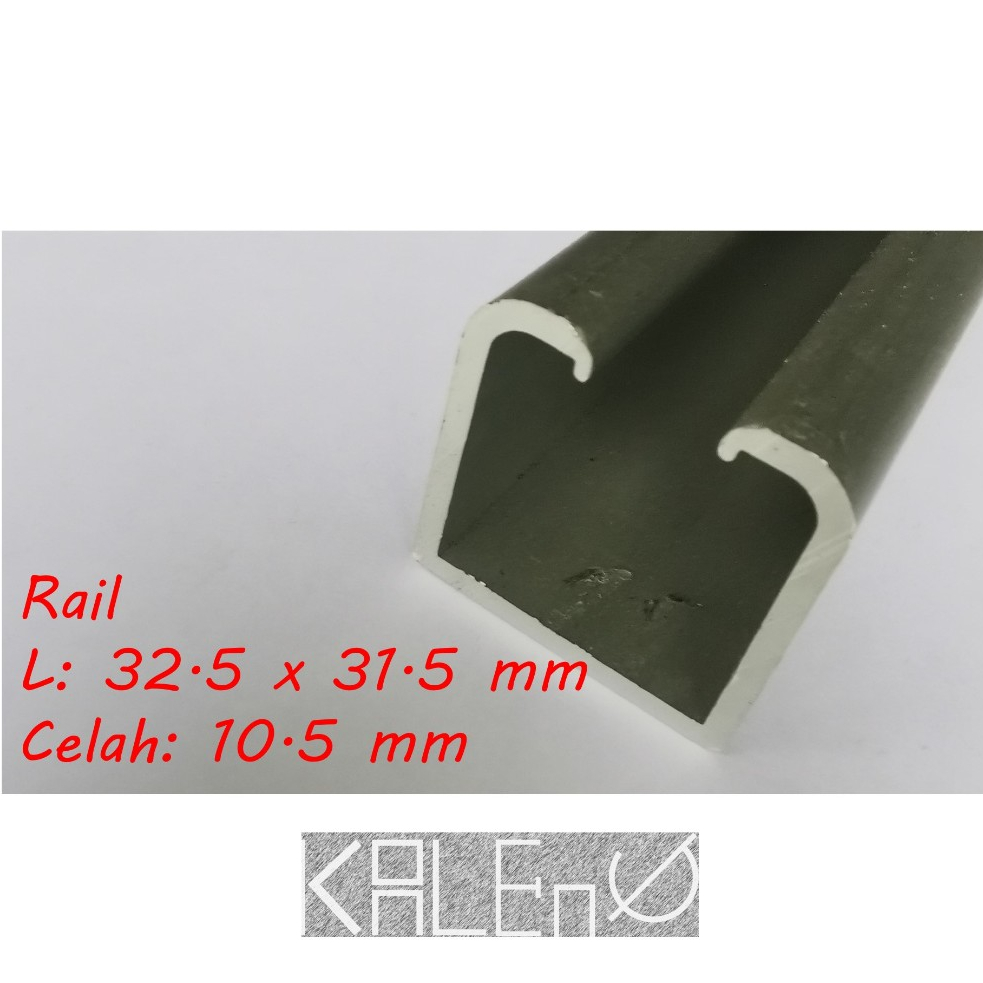 Rail Gantung Aluminium untuk Bahan Sliding Door