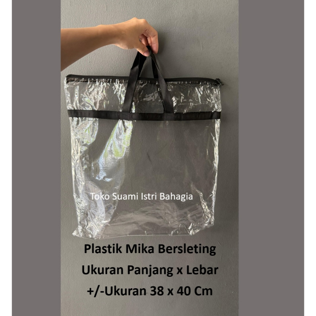 Tas Plastik Mika Resleting Serbaguna Sajadah Oleh Oleh Haji Selimut Tas Bingkisan Pesta Ulang Tahun 
