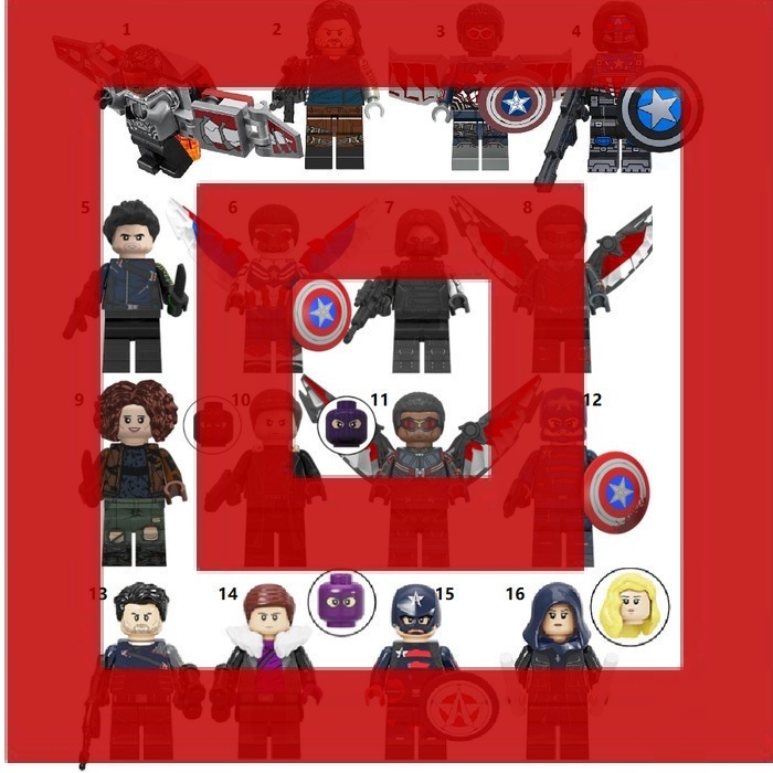 Marvel Avengers The Falcon And Winter Soldier Bucky Baron Zemo Karli Morgenthau Kate Action Figure M