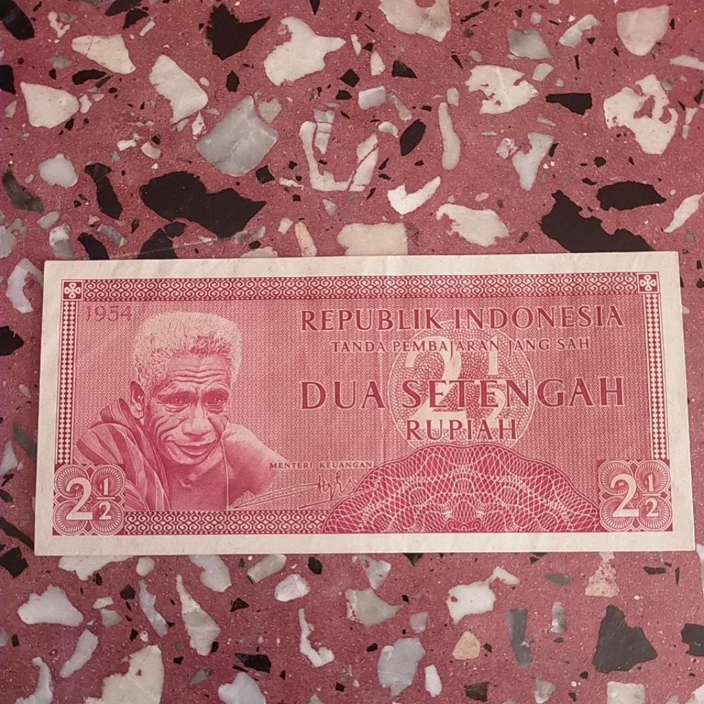 2,5 rupiah suku bangsa tahun 1954 (langka)
